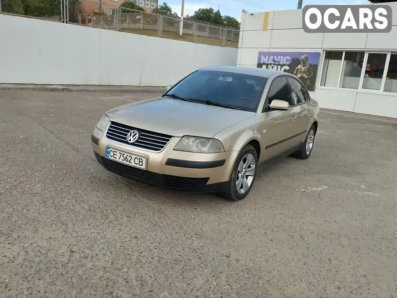 Седан Volkswagen Passat 2001 1.9 л. Ручна / Механіка обл. Чернівецька, Чернівці - Фото 1/17