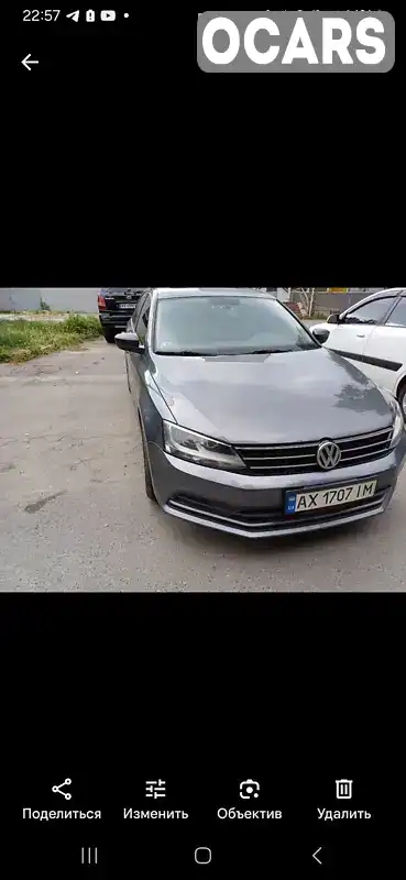 Седан Volkswagen Jetta 2015 1.8 л. Автомат обл. Харківська, Харків - Фото 1/7