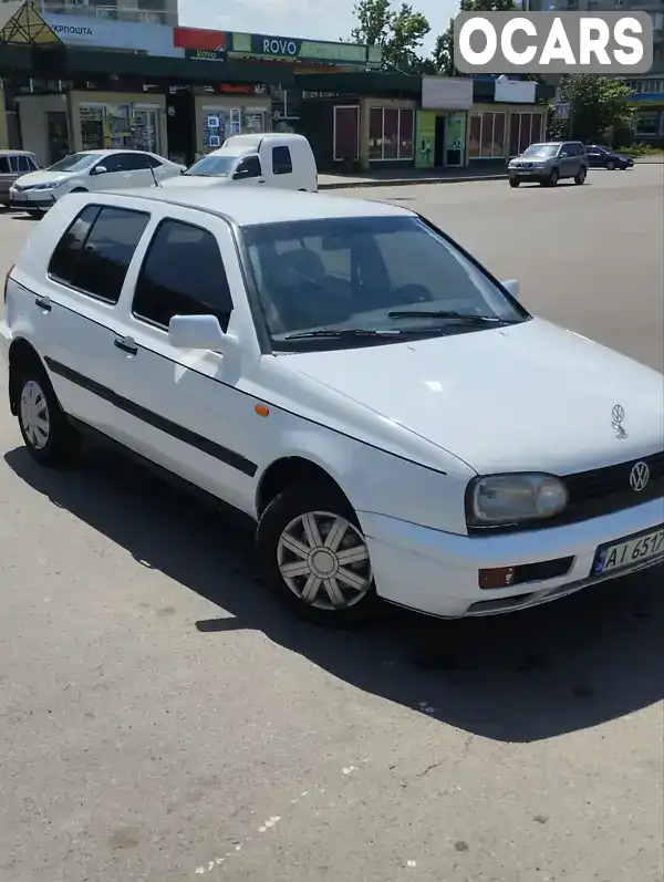 Хэтчбек Volkswagen Golf 1995 1.39 л. Ручная / Механика обл. Киевская, Белая Церковь - Фото 1/5