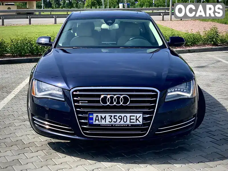 Седан Audi A8 2013 3 л. Автомат обл. Житомирская, Житомир - Фото 1/21