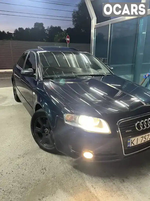 Седан Audi A4 2006 1.97 л. Ручная / Механика обл. Киевская, Вышневое - Фото 1/21