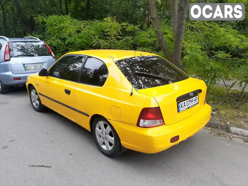 Лифтбек Hyundai Accent 2002 1.5 л. Ручная / Механика обл. Киевская, Киев - Фото 1/8