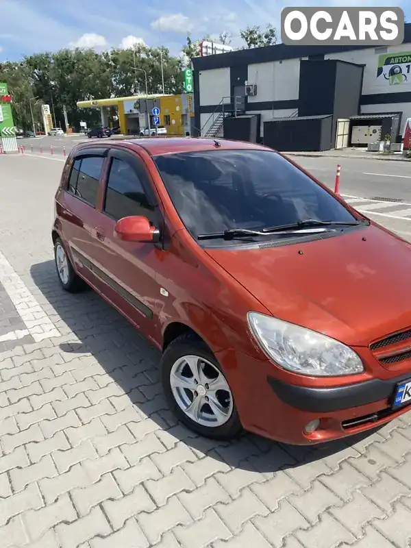 Хетчбек Hyundai Getz 2008 1.4 л. Ручна / Механіка обл. Київська, Вишневе - Фото 1/13