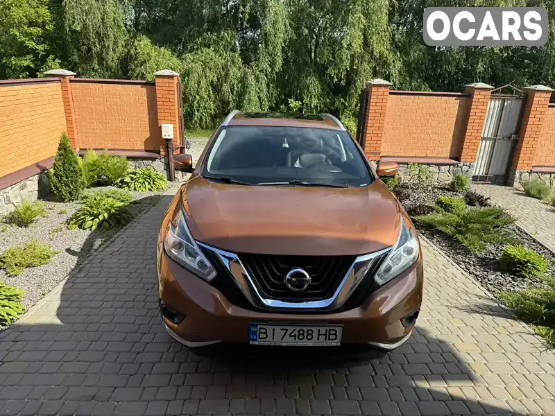 Позашляховик / Кросовер Nissan Murano 2015 3.5 л. Автомат обл. Полтавська, Полтава - Фото 1/21