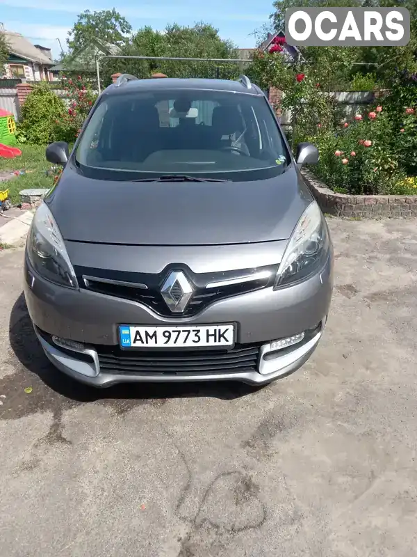 Мінівен Renault Grand Scenic 2014 1.9 л. Ручна / Механіка обл. Житомирська, Житомир - Фото 1/9