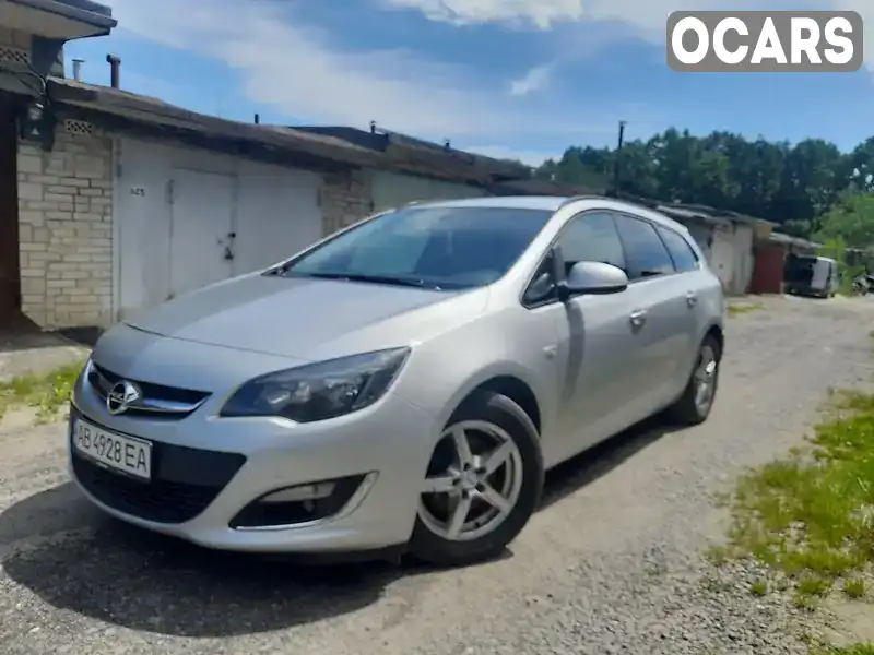 Универсал Opel Astra 2013 1.69 л. Ручная / Механика обл. Винницкая, Ладыжин - Фото 1/21