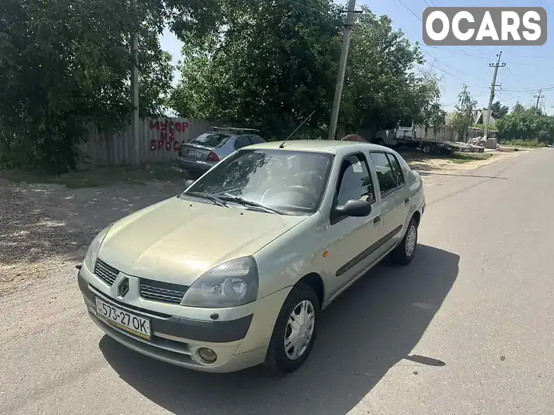 Седан Renault Symbol 2003 1.4 л. Ручна / Механіка обл. Одеська, Роздільна - Фото 1/13