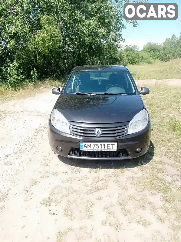 Хэтчбек Renault Sandero 2012 1.39 л. Ручная / Механика обл. Житомирская, Житомир - Фото 1/9