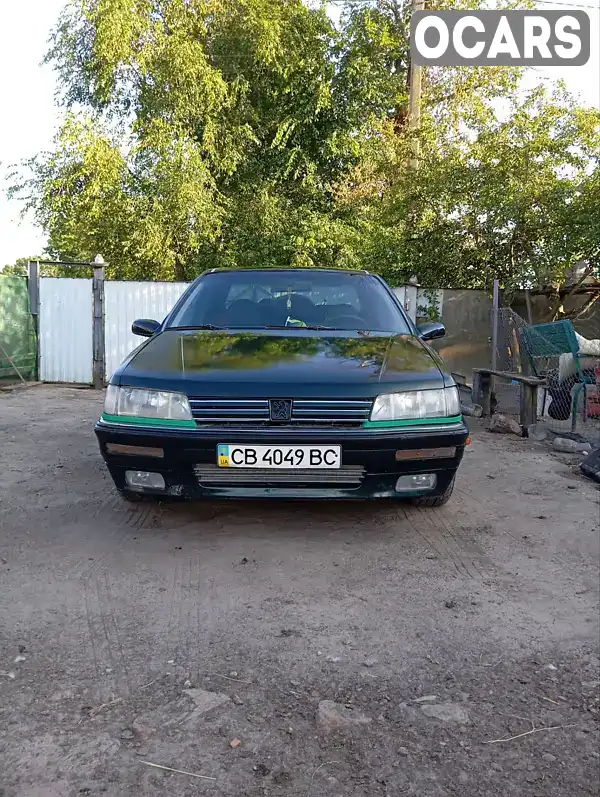 Седан Peugeot 605 1992 2.1 л. Ручна / Механіка обл. Чернігівська, Бобровиця - Фото 1/12