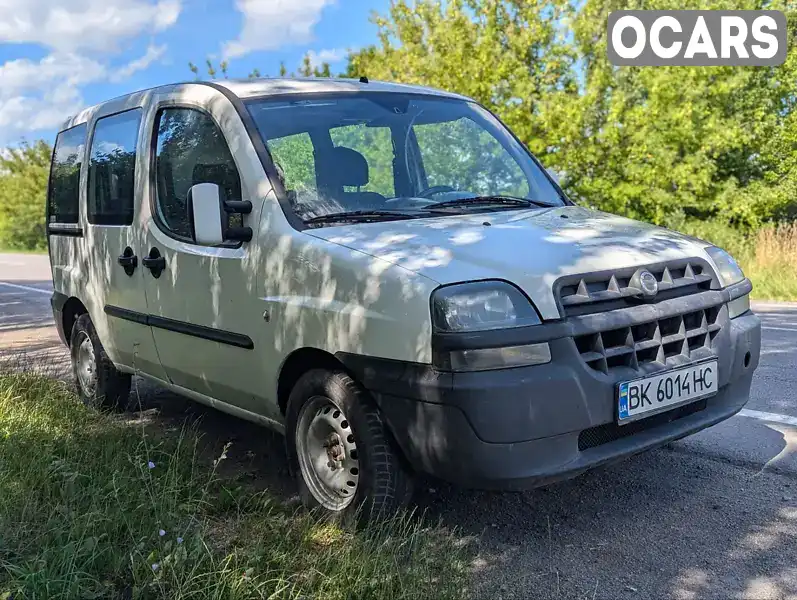 Мінівен Fiat Doblo 2003 1.91 л. Ручна / Механіка обл. Рівненська, Здолбунів - Фото 1/19