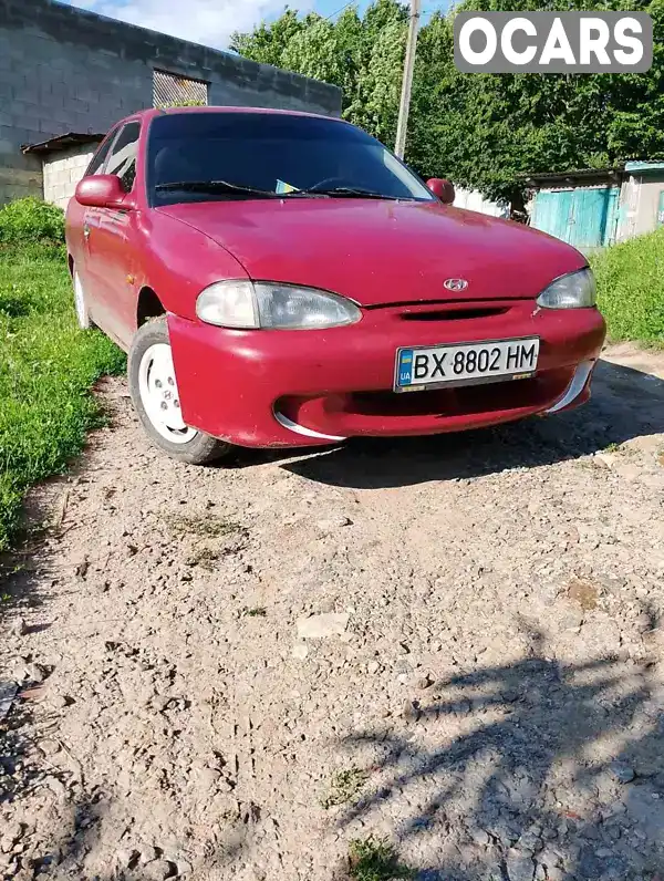 Ліфтбек Hyundai Accent 1995 1.34 л. Ручна / Механіка обл. Хмельницька, Ізяслав - Фото 1/12