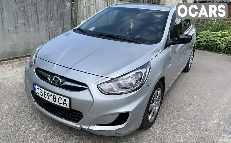 Седан Hyundai Accent 2012 1.4 л. Ручна / Механіка обл. Чернігівська, Чернігів - Фото 1/15