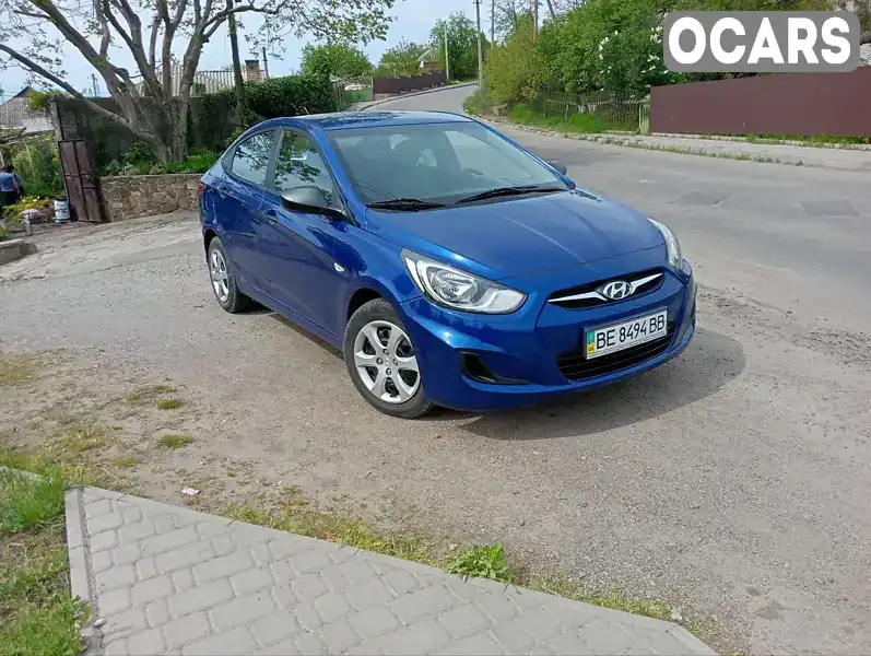 Седан Hyundai Accent 2012 1.4 л. Ручна / Механіка обл. Миколаївська, Первомайськ - Фото 1/3