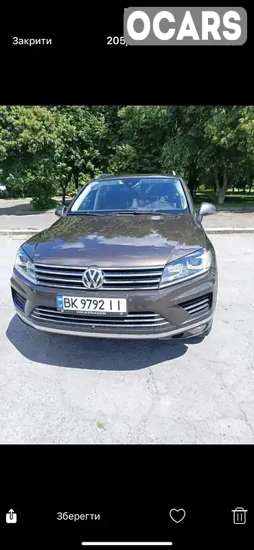 Внедорожник / Кроссовер Volkswagen Touareg 2015 2.97 л. Автомат обл. Ровенская, Костополь - Фото 1/21