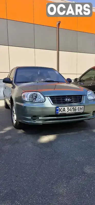 Седан Hyundai Accent 2004 1.34 л. Автомат обл. Киевская, Киев - Фото 1/11