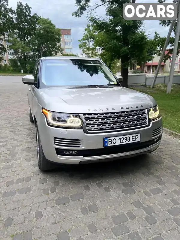 Внедорожник / Кроссовер Land Rover Range Rover 2016 5 л. Автомат обл. Тернопольская, Залещики - Фото 1/21