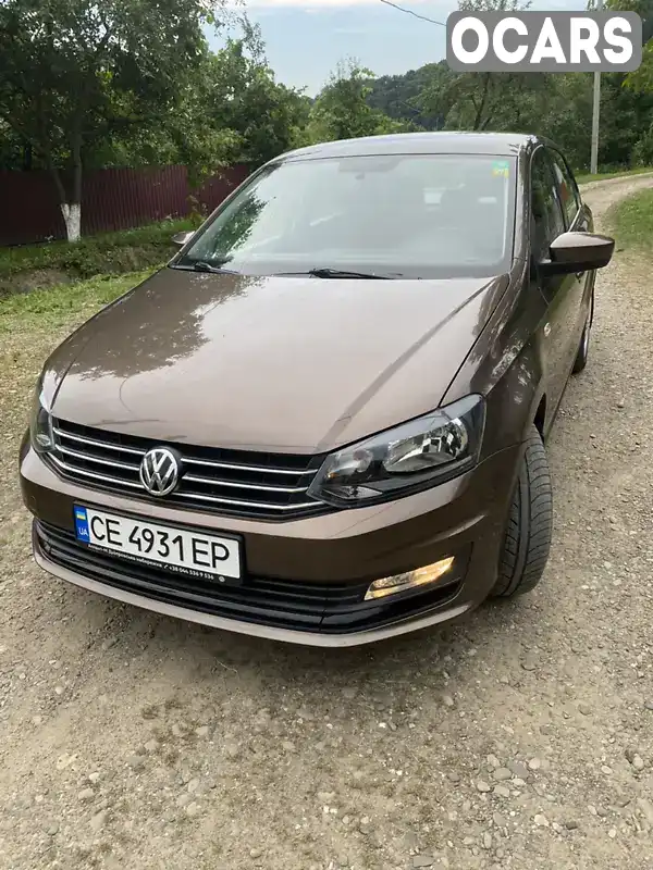 Седан Volkswagen Polo 2018 1.4 л. Ручна / Механіка обл. Чернівецька, location.city.vashkivtsi - Фото 1/21