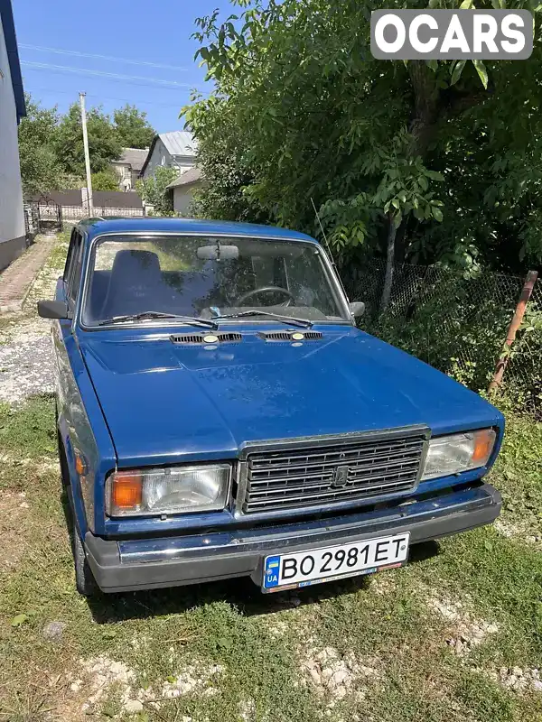 Седан ВАЗ / Lada 2107 2002 1.6 л. Ручна / Механіка обл. Тернопільська, Підволочиськ - Фото 1/6