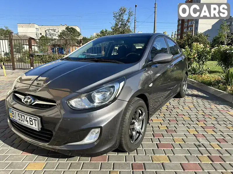 Седан Hyundai Accent 2013 1.4 л. Ручна / Механіка обл. Полтавська, Кременчук - Фото 1/21