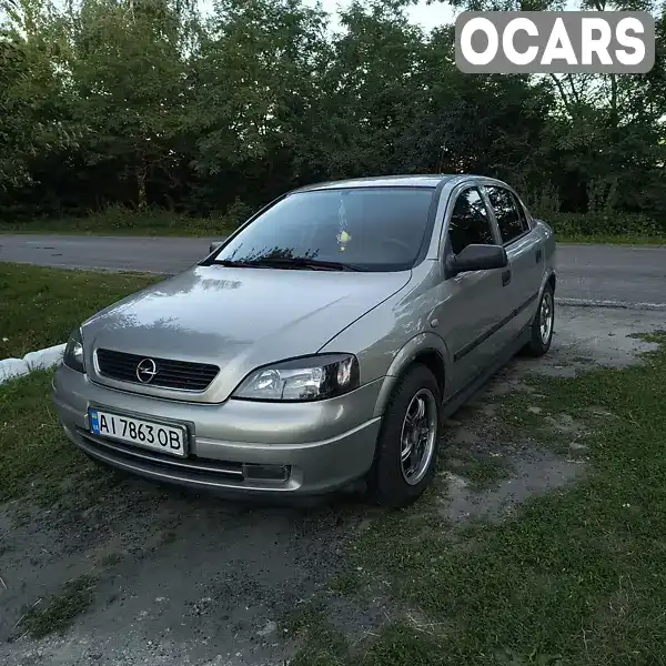 Седан Opel Astra 2006 1.4 л. Ручная / Механика обл. Киевская, Тараща - Фото 1/9