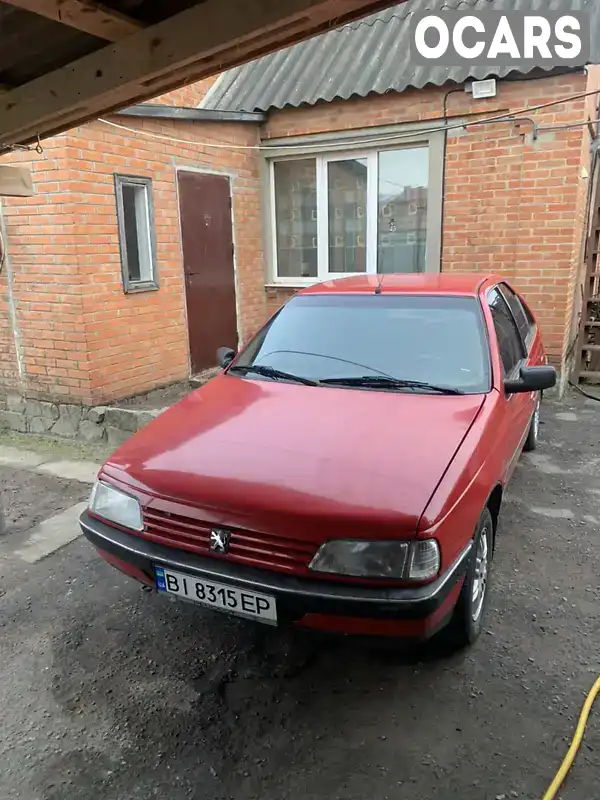 Седан Peugeot 405 1990 1.58 л. Ручна / Механіка обл. Полтавська, Полтава - Фото 1/3