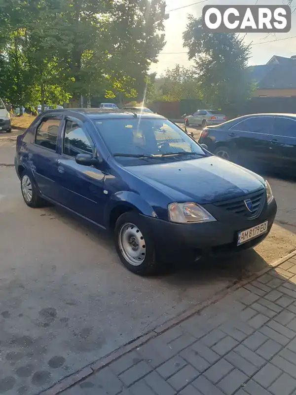 Седан Dacia Logan 2007 1.39 л. Ручна / Механіка обл. Житомирська, Житомир - Фото 1/8