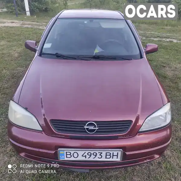 Седан Opel Astra 2001 1.6 л. Ручная / Механика обл. Тернопольская, Залещики - Фото 1/15