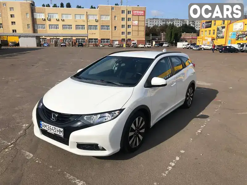 Універсал Honda Civic 2014 1.6 л. Ручна / Механіка обл. Житомирська, Житомир - Фото 1/17