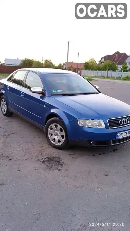 Седан Audi A4 2002 2 л. Ручная / Механика обл. Ровенская, location.city.kozyn - Фото 1/12