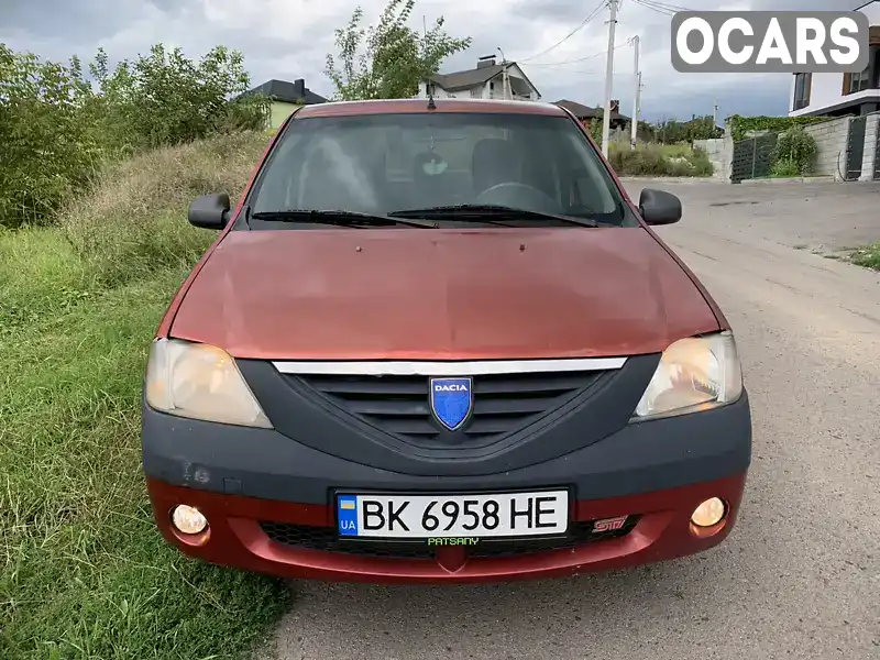 Седан Dacia Logan 2007 1.39 л. Ручна / Механіка обл. Рівненська, Рівне - Фото 1/11