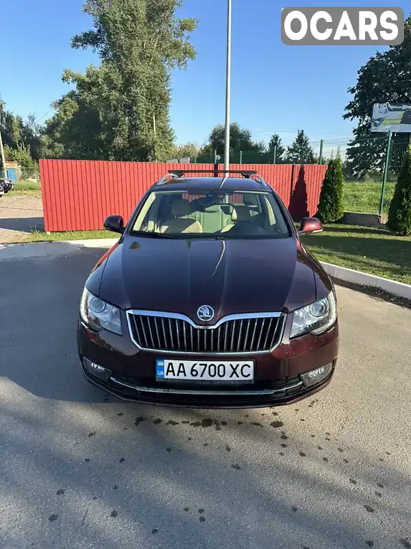 Универсал Skoda Superb 2013 1.97 л. Автомат обл. Киевская, Вышневое - Фото 1/21