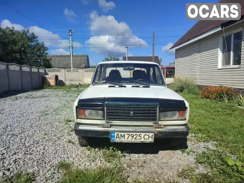 Седан ВАЗ / Lada 2107 1989 1.6 л. Ручна / Механіка обл. Житомирська, location.city.hlybochytsia - Фото 1/7