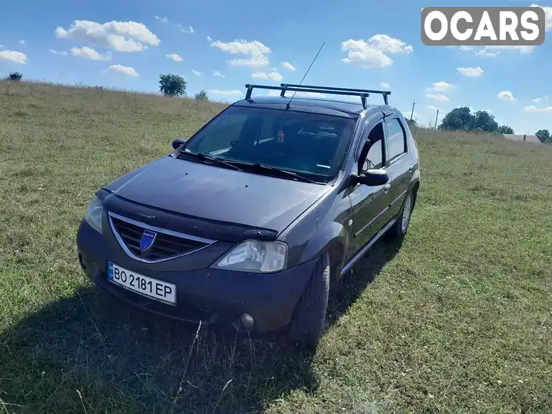 Седан Dacia Logan 2007 1.39 л. обл. Тернопольская, Бучач - Фото 1/7