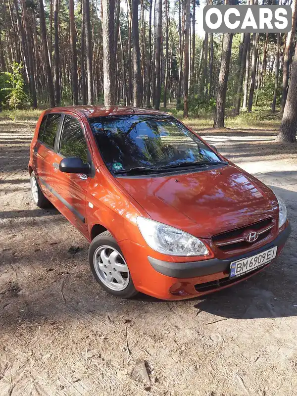 Хетчбек Hyundai Getz 2006 1.09 л. Ручна / Механіка обл. Сумська, Охтирка - Фото 1/21