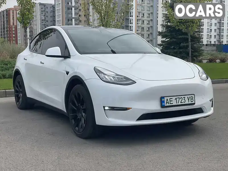 Внедорожник / Кроссовер Tesla Model Y 2021 null_content л. Автомат обл. Днепропетровская, Днепр (Днепропетровск) - Фото 1/21