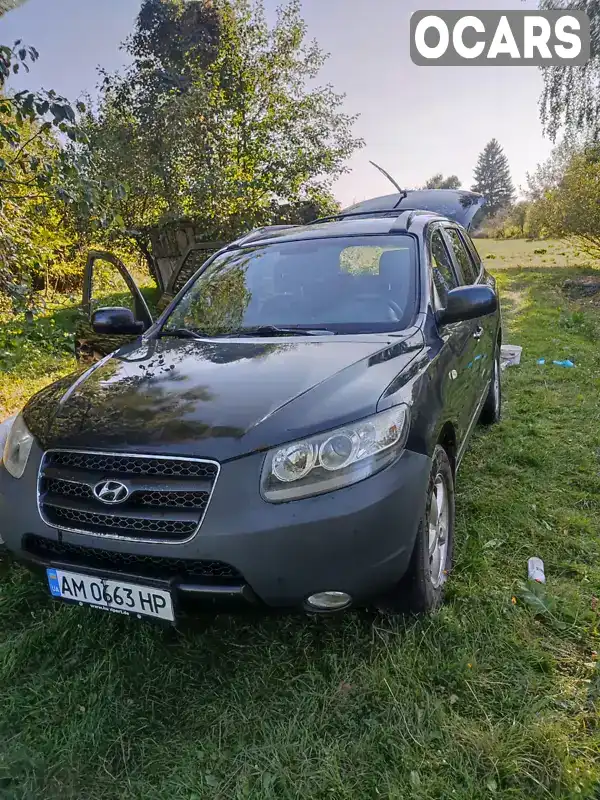 Позашляховик / Кросовер Hyundai Santa FE 2006 2.2 л. Ручна / Механіка обл. Житомирська, Звягель - Фото 1/9