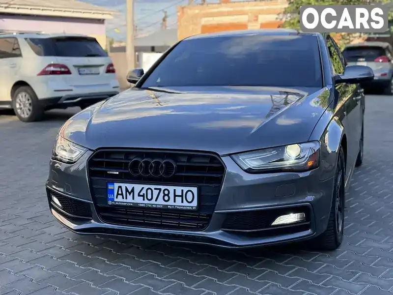 Седан Audi A4 2014 1.98 л. Автомат обл. Житомирська, Житомир - Фото 1/21