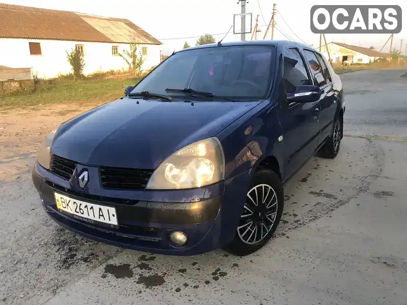 Седан Renault Clio Symbol 2005 1.4 л. Ручна / Механіка обл. Рівненська, Березне - Фото 1/16