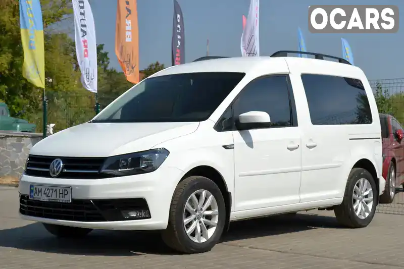 Мінівен Volkswagen Caddy 2018 1.97 л. Ручна / Механіка обл. Житомирська, Бердичів - Фото 1/21