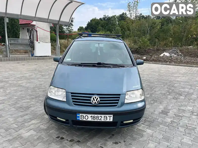 Мінівен Volkswagen Sharan 2001 1.9 л. Ручна / Механіка обл. Тернопільська, location.city.tovste - Фото 1/15