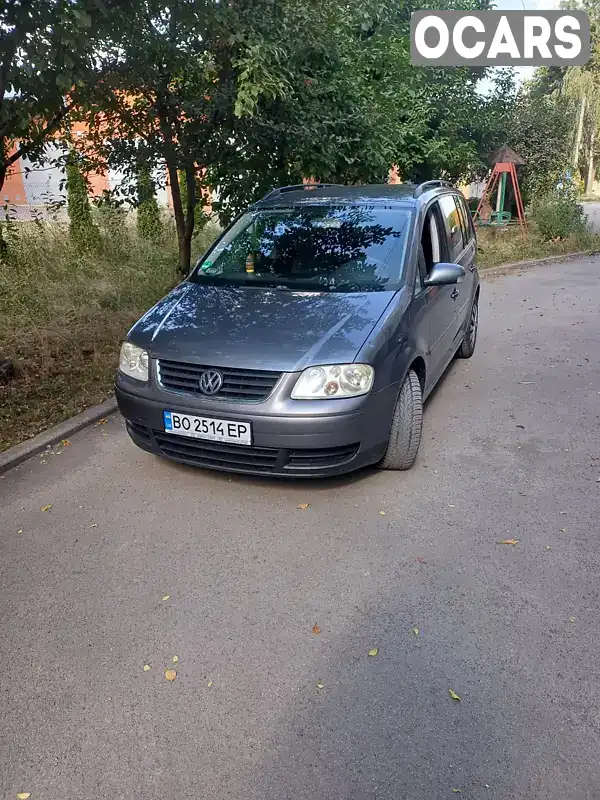 Мінівен Volkswagen Touran 2004 1.97 л. Ручна / Механіка обл. Тернопільська, Чортків - Фото 1/17