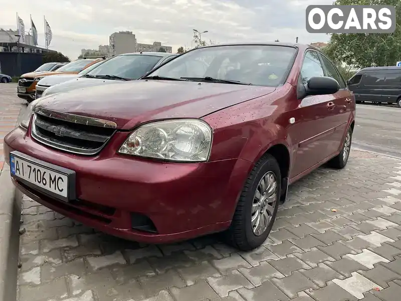 Седан Chevrolet Lacetti 2008 1.6 л. Ручная / Механика обл. Киевская, Вышневое - Фото 1/19