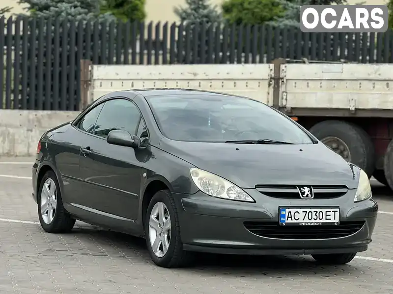 Кабриолет Peugeot 307 2005 2 л. Ручная / Механика обл. Волынская, Луцк - Фото 1/21