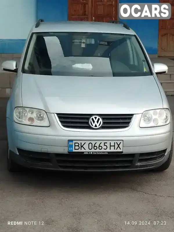 Мінівен Volkswagen Touran 2003 1.9 л. Ручна / Механіка обл. Рівненська, Рівне - Фото 1/9