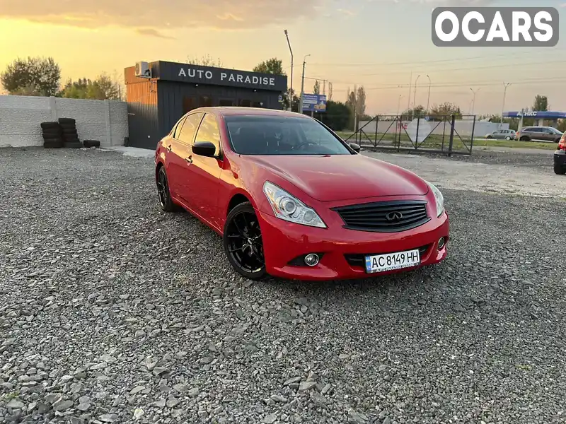 Седан Infiniti G37 2012 3.7 л. Автомат обл. Волинська, Луцьк - Фото 1/21