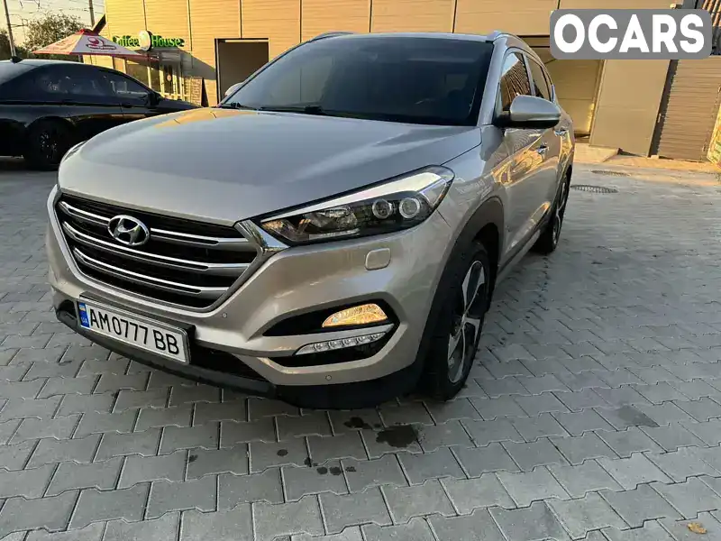 Позашляховик / Кросовер Hyundai Tucson 2017 2 л. Автомат обл. Житомирська, Звягель - Фото 1/21