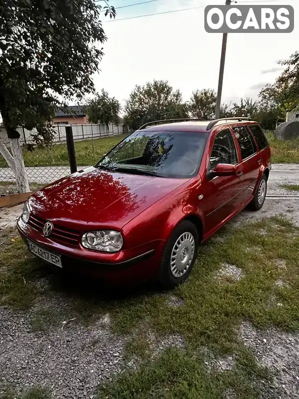 Универсал Volkswagen Golf 2000 1.39 л. Ручная / Механика обл. Волынская, location.city.lukiv - Фото 1/16