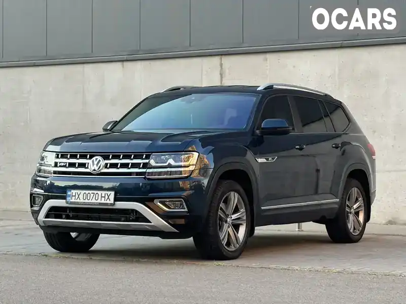 Позашляховик / Кросовер Volkswagen Atlas 2018 3.6 л. Автомат обл. Київська, Вишневе - Фото 1/21