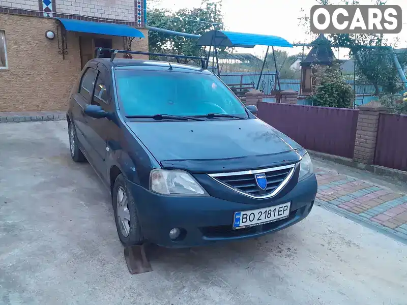 Седан Dacia Logan 2007 1.39 л. обл. Тернопольская, Бучач - Фото 1/8