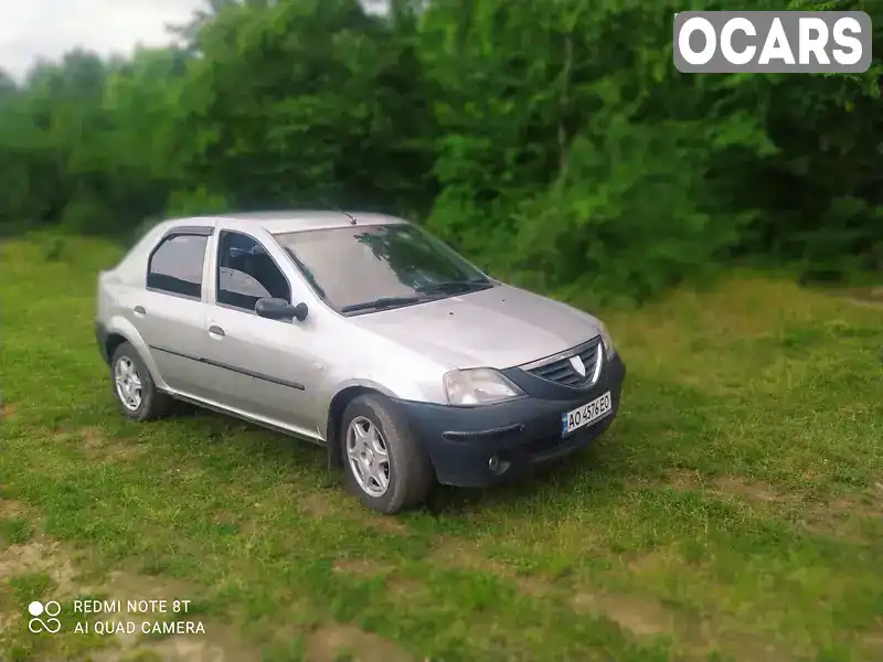 Седан Dacia Logan 2006 1.39 л. Ручна / Механіка обл. Закарпатська, Мукачево - Фото 1/12